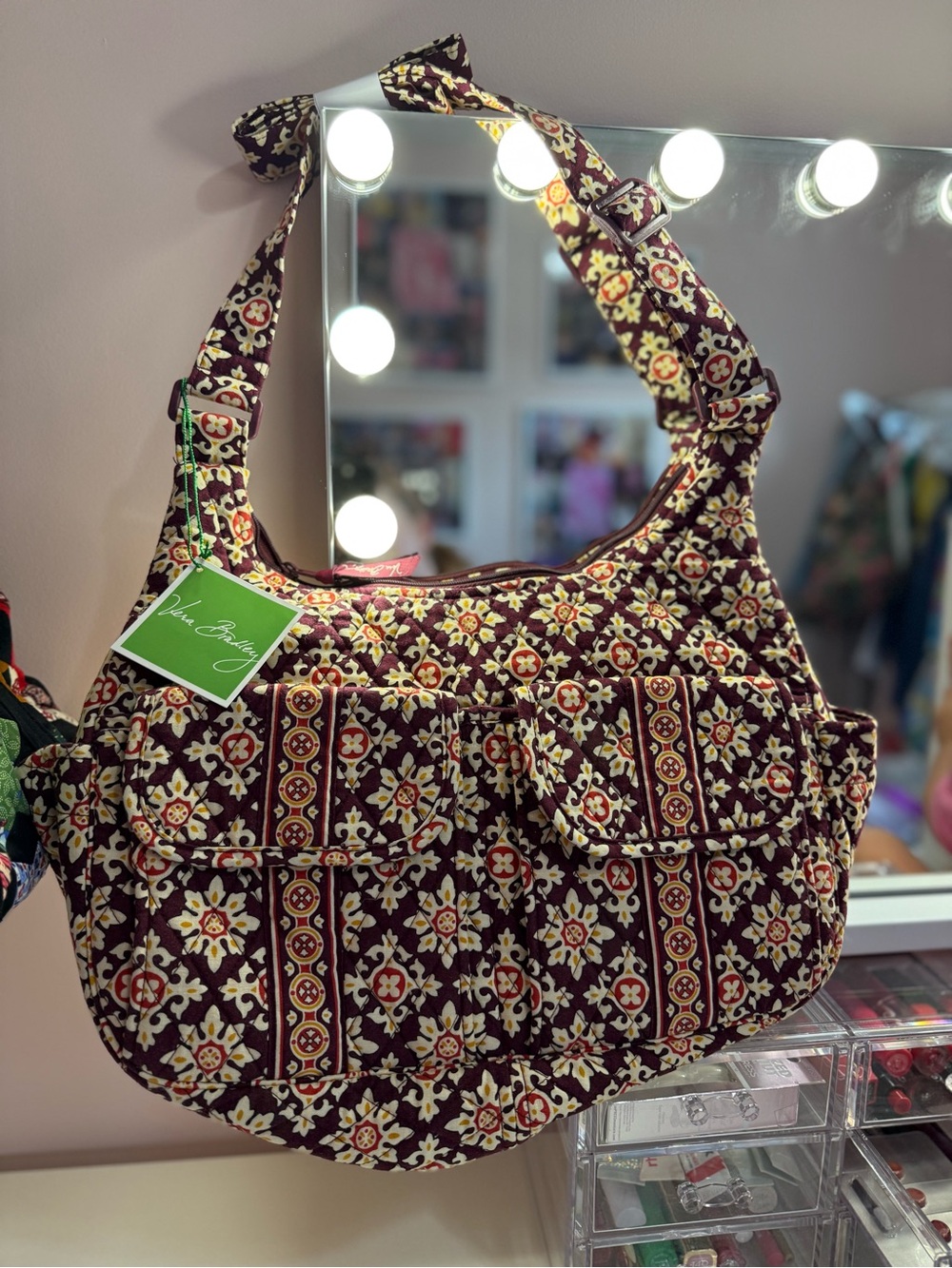Vera Bradley 2006 Cotton Medallion Large Cargo Sling